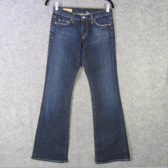 Red Engine Jeans Womens 26 Blue Bootcut Made in USA Flare Leg Stretch Denim - Picture 1 of 11